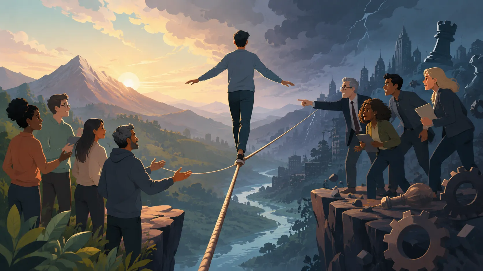 The Tightrope Walk: Balancing External Pressures with Company Vision